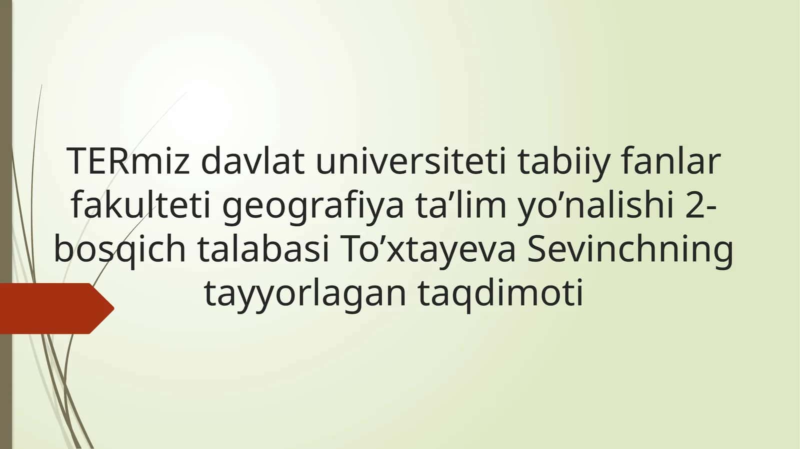 Geografik xaritalarda hodisalar ni kartografiк tasvirlash usullarini o‘rganish