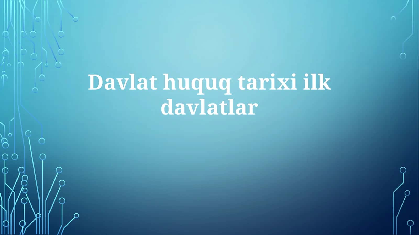 Davlat huquq tarixi