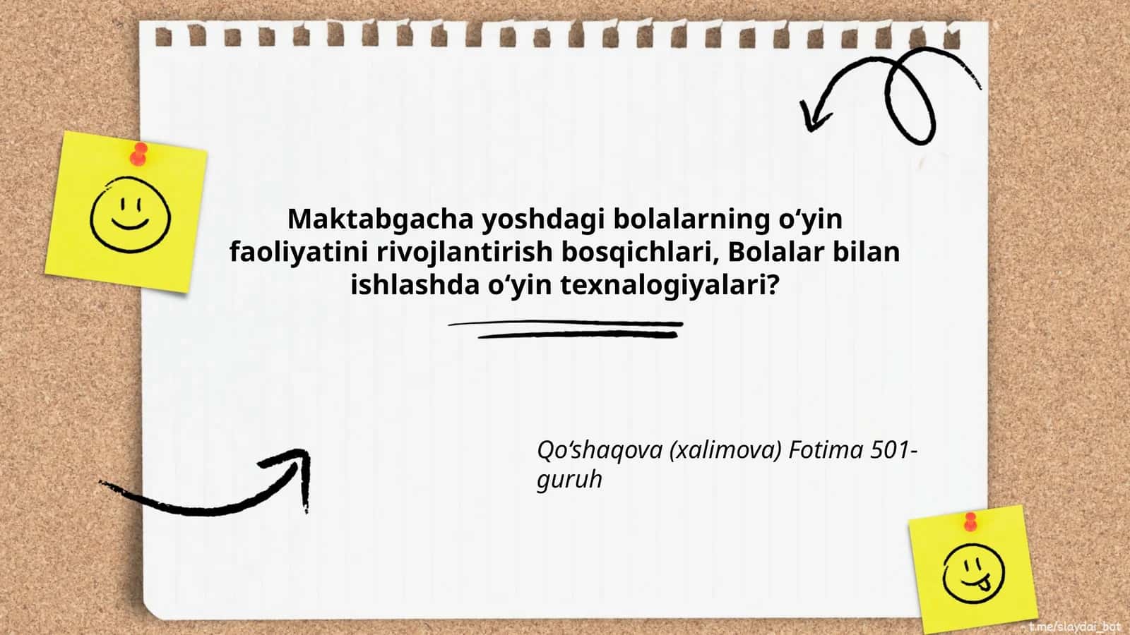 Maktabgacha yoshdagi bolalarning o‘yin faoliyatini rivojlantirish bosqichlari