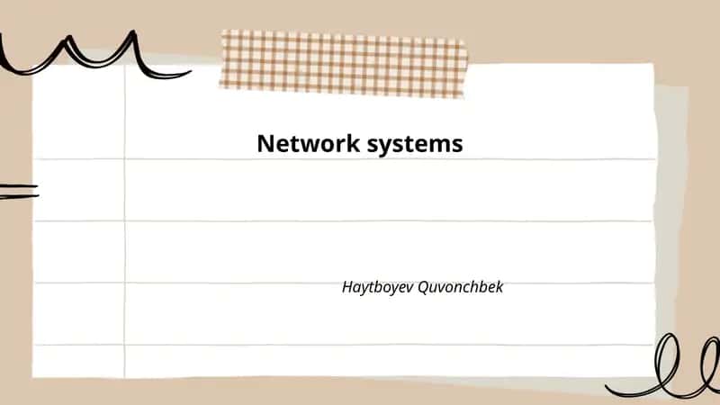 Network Systems