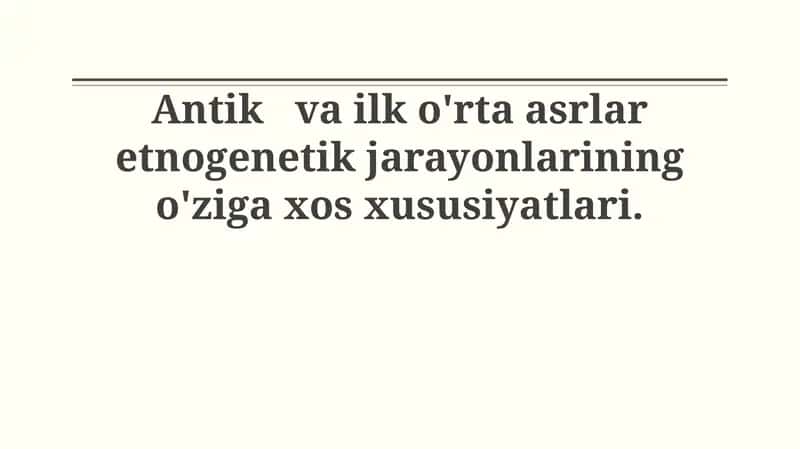 Etnogenez