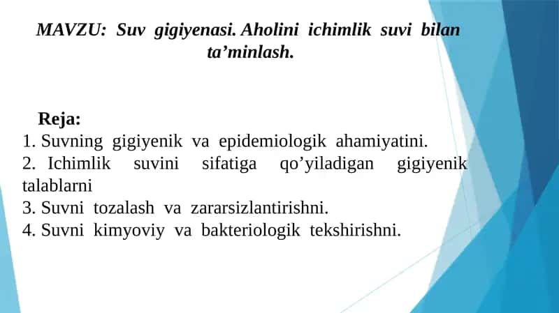 Suv gigiyenasi