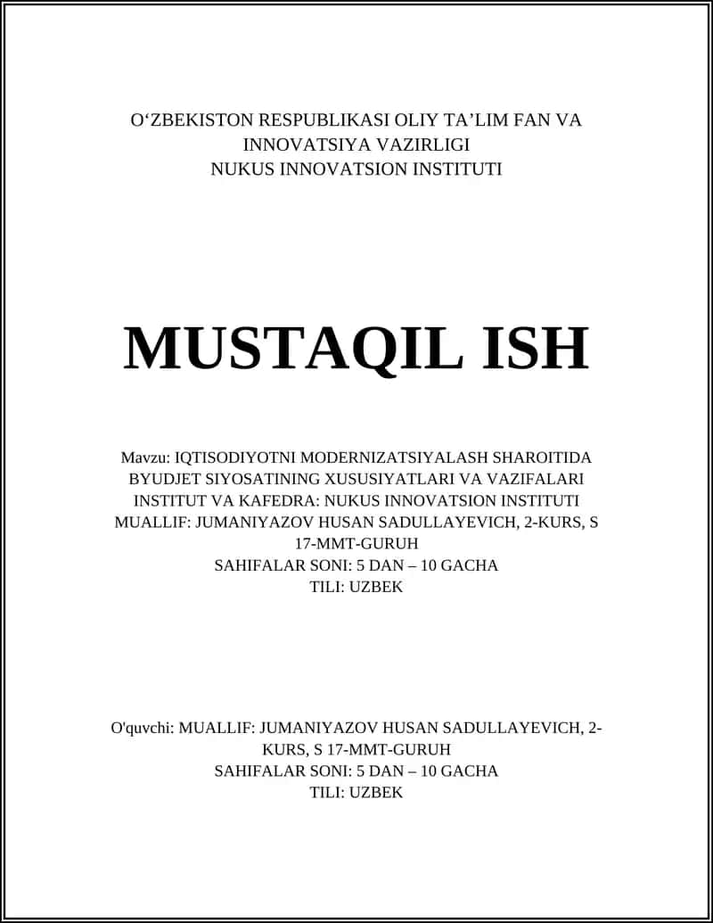 Byudjet siyosatining nazariy asoslari