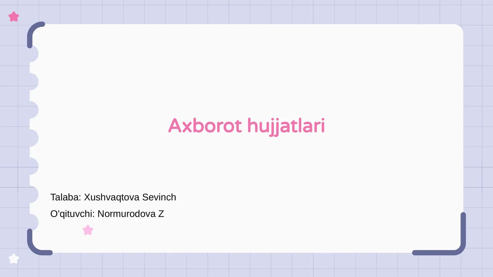 Axborot hujjatlari