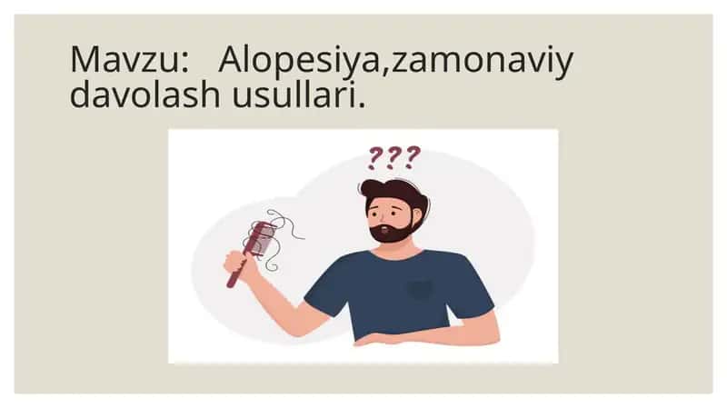 Alopesiya, zamonaviy davolash usullari