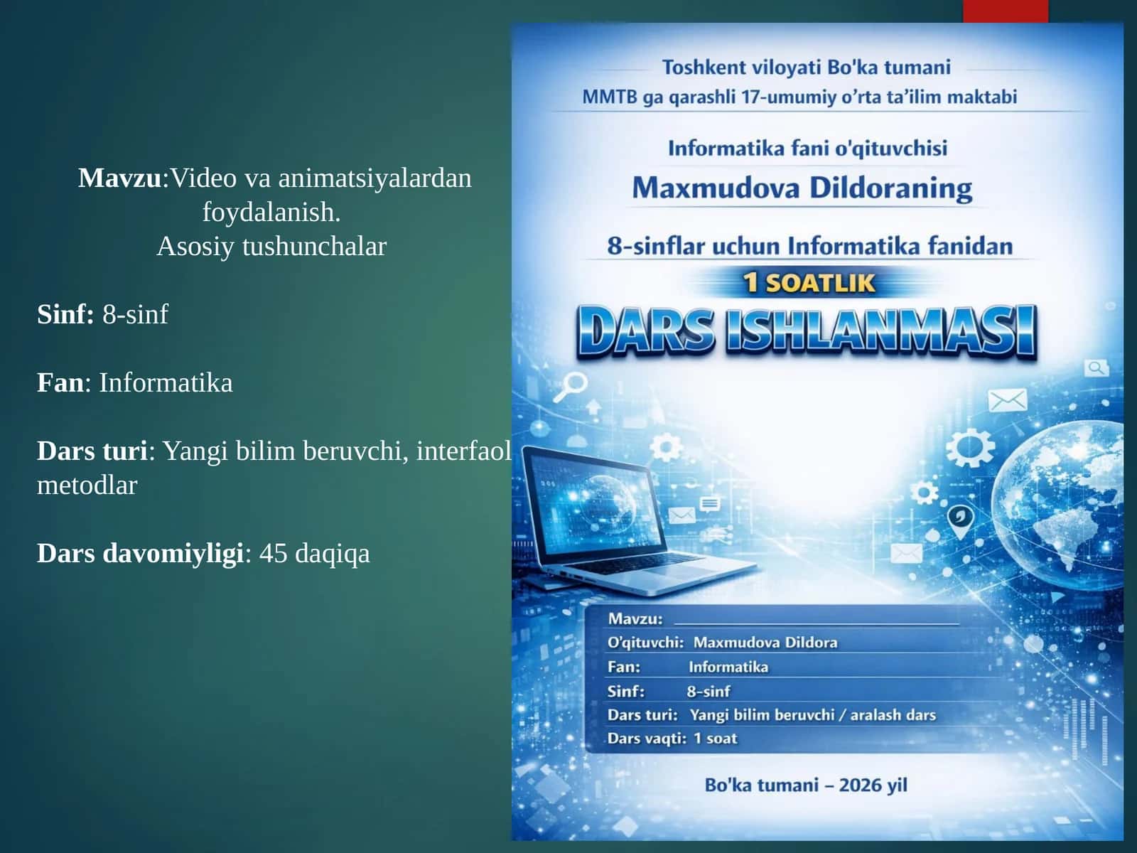 Videovaanimatsiyalardanfoydalanish
