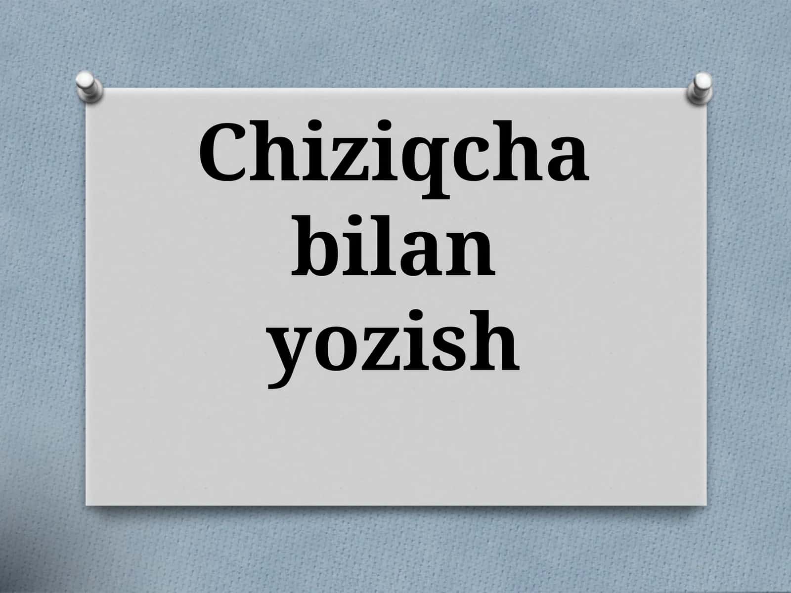 Chiziqchabilanyozish