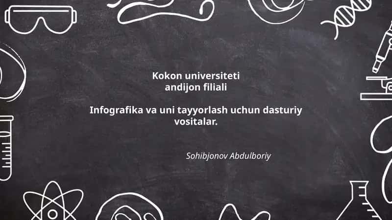 Infografika va uni tayyorlash dasturiy vositalar