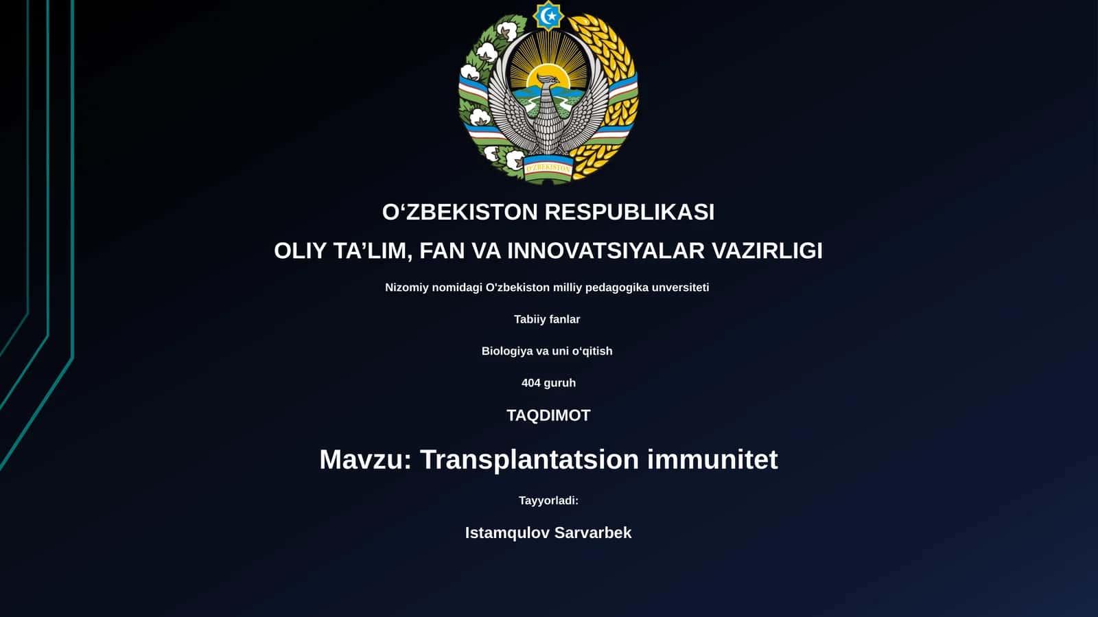 Transplantatsion immunitet