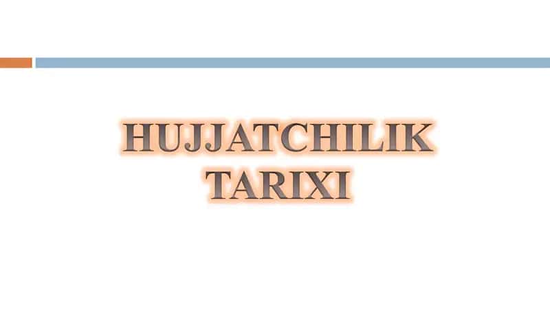 Davlat tilida ish yuritish