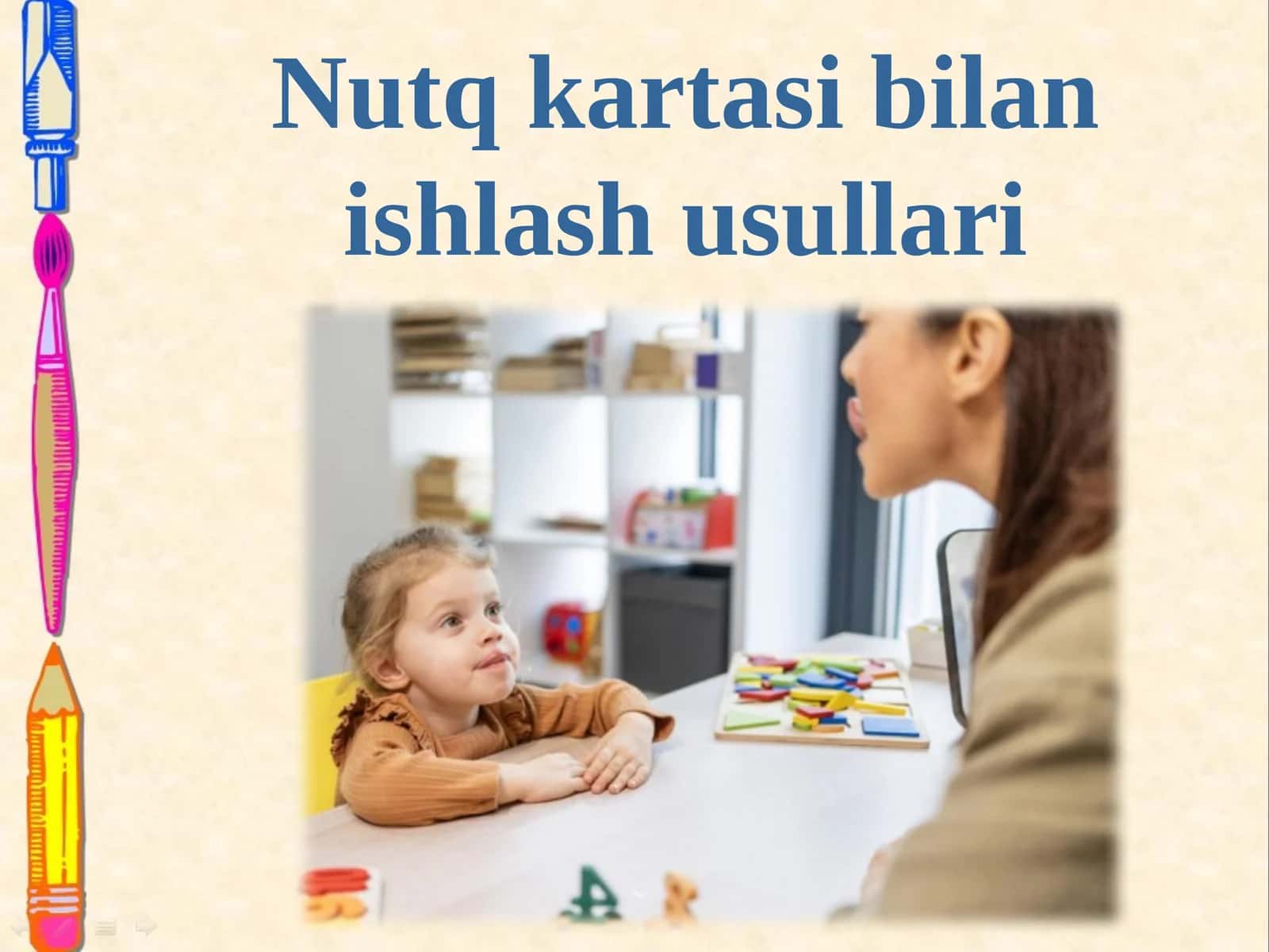 Nutq kartasi bilan ishlash usullari