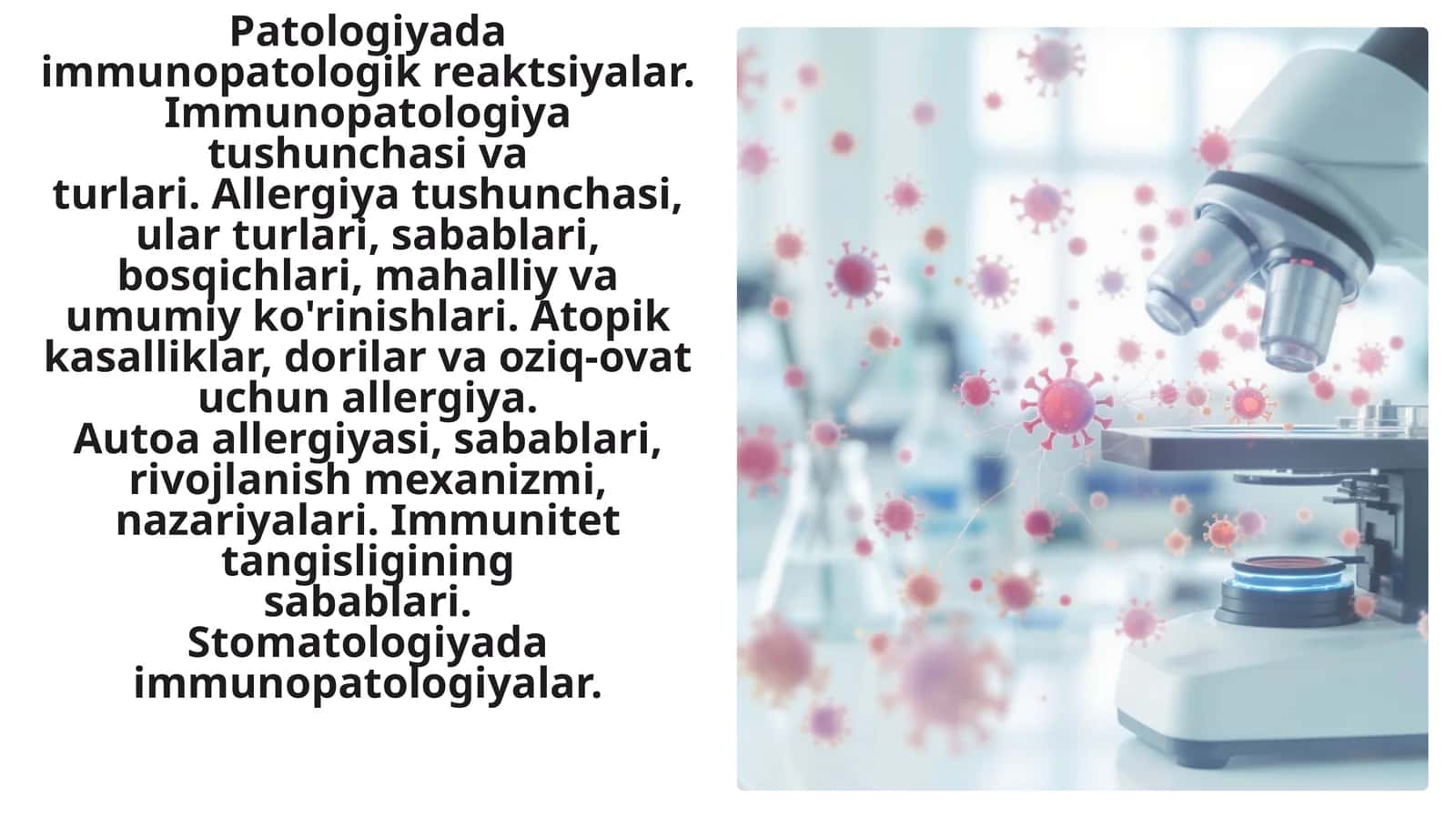 Patologiyada immunopatologik reaksiyalar