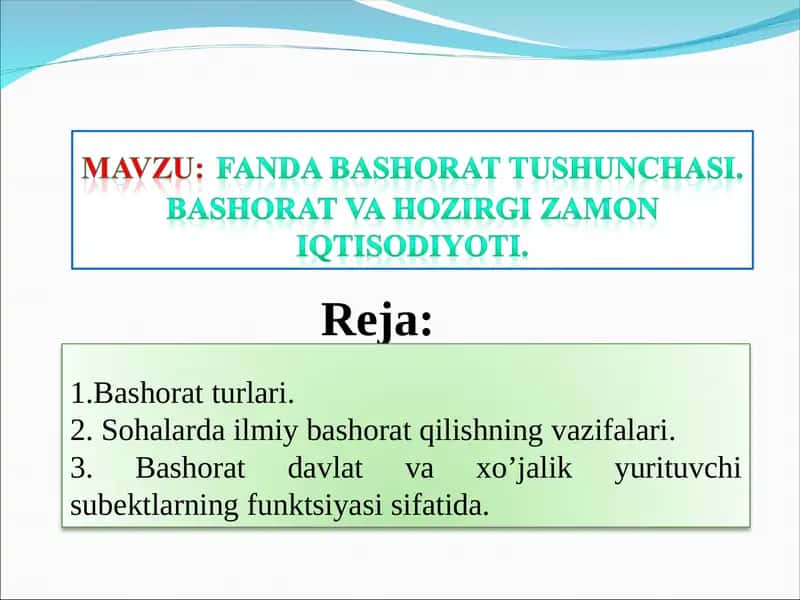 O’quvmashg’ulitning texnologik xaritasi