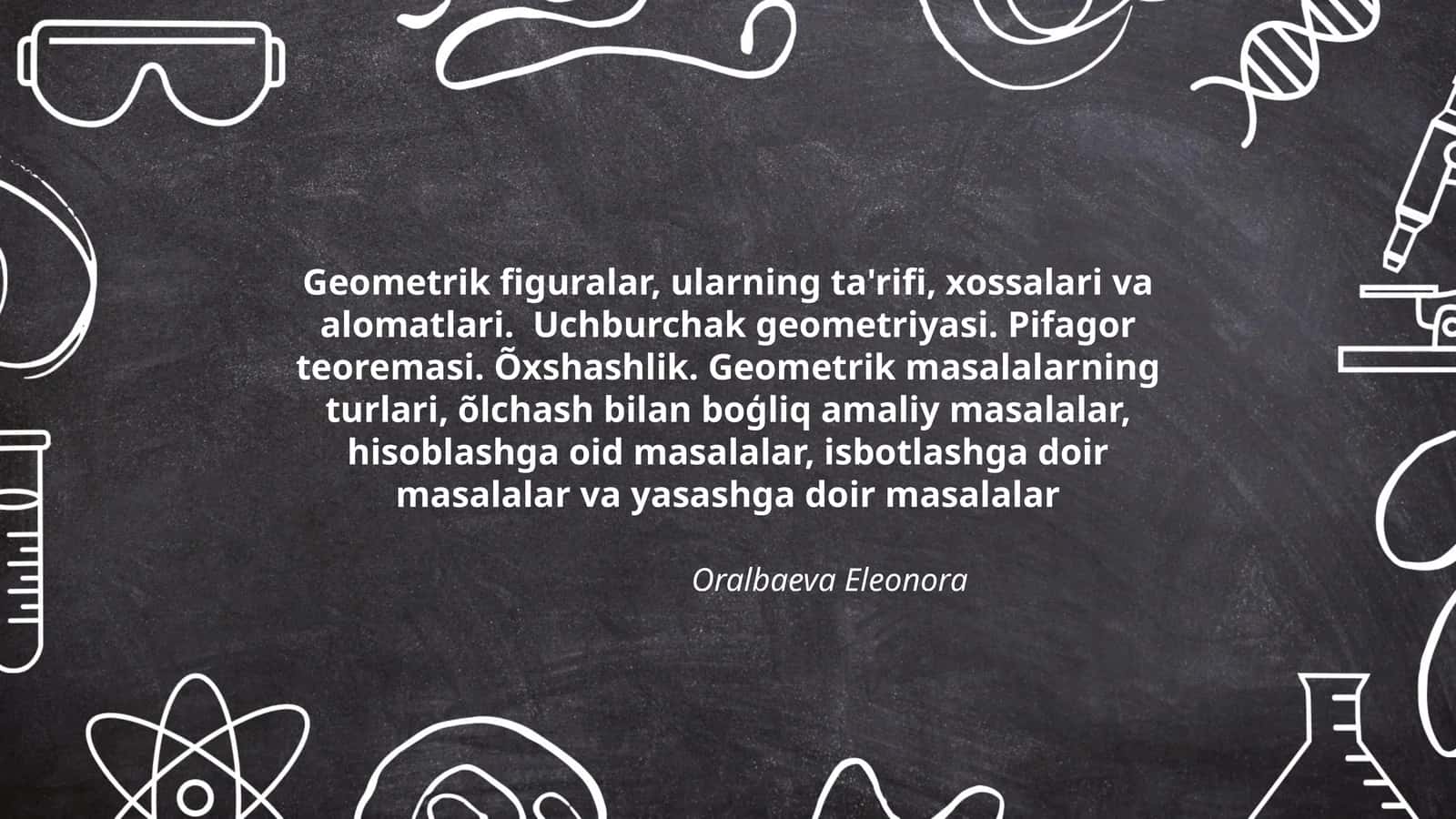 Geometrik masalalar