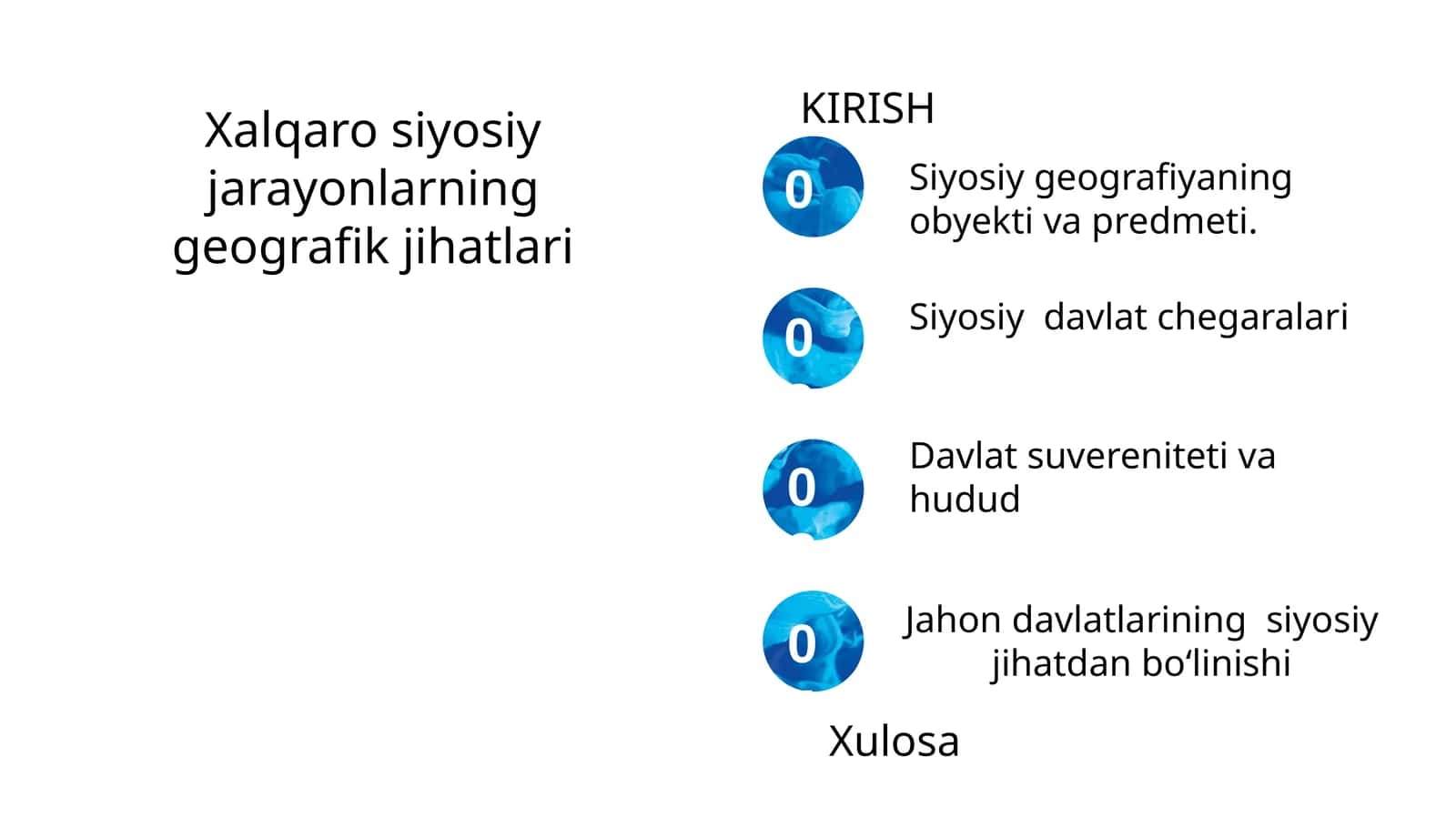 Siyosiy geografiyaning obyekti va predmeti