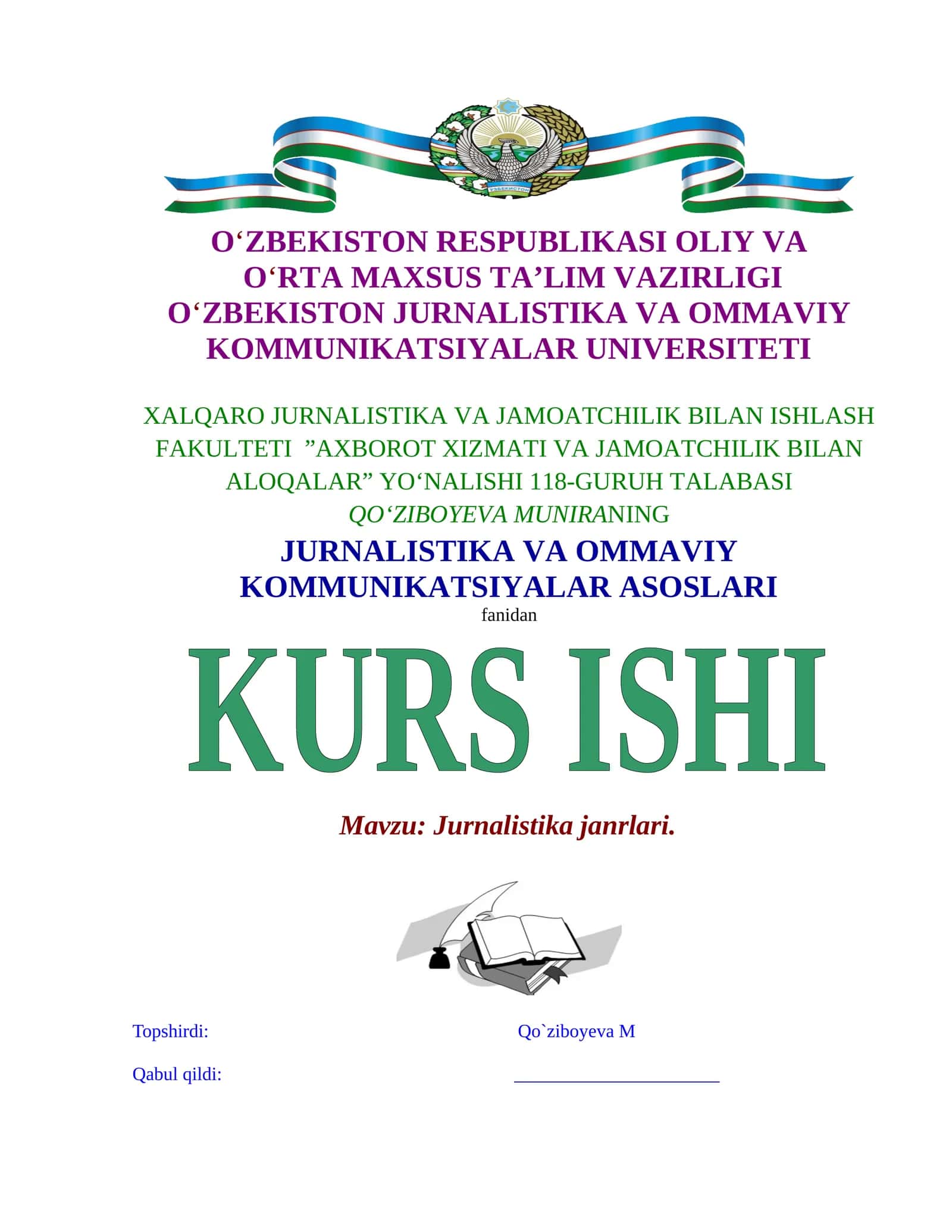 Jurnalistika janrlari