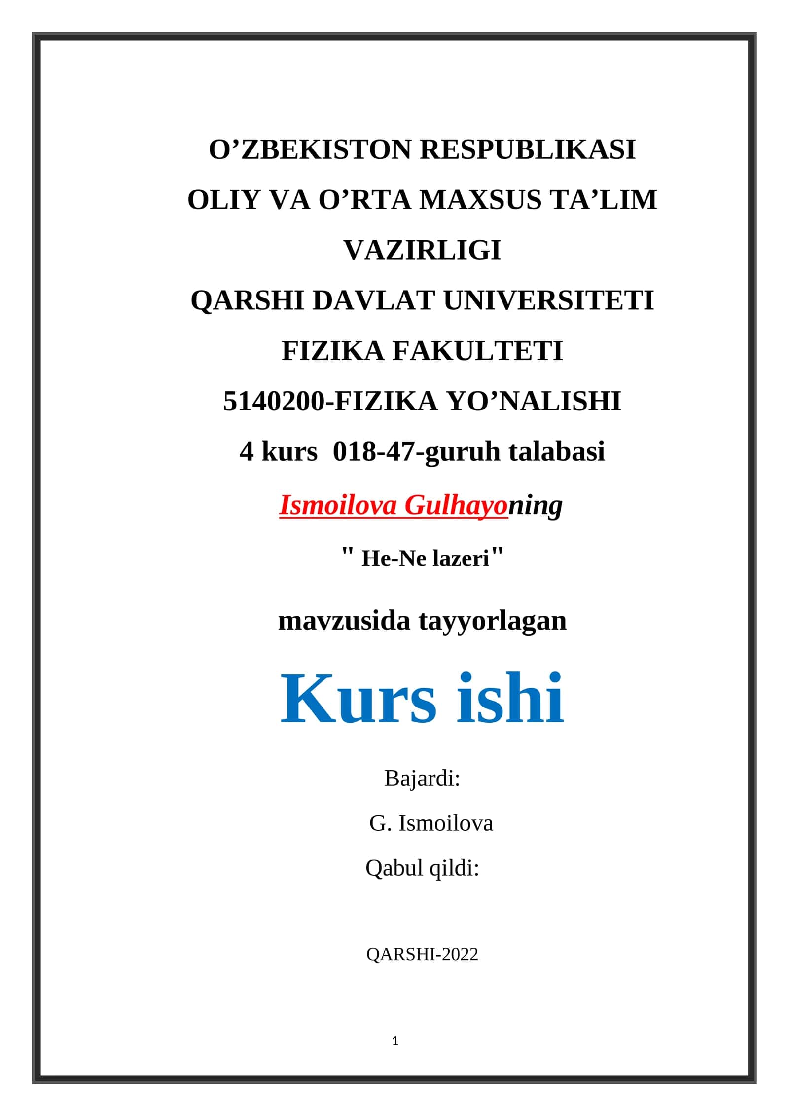 He-Ne lazeri