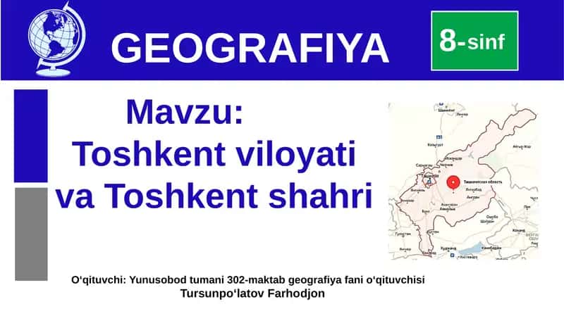 Toshkentviloyati Geografiyasi