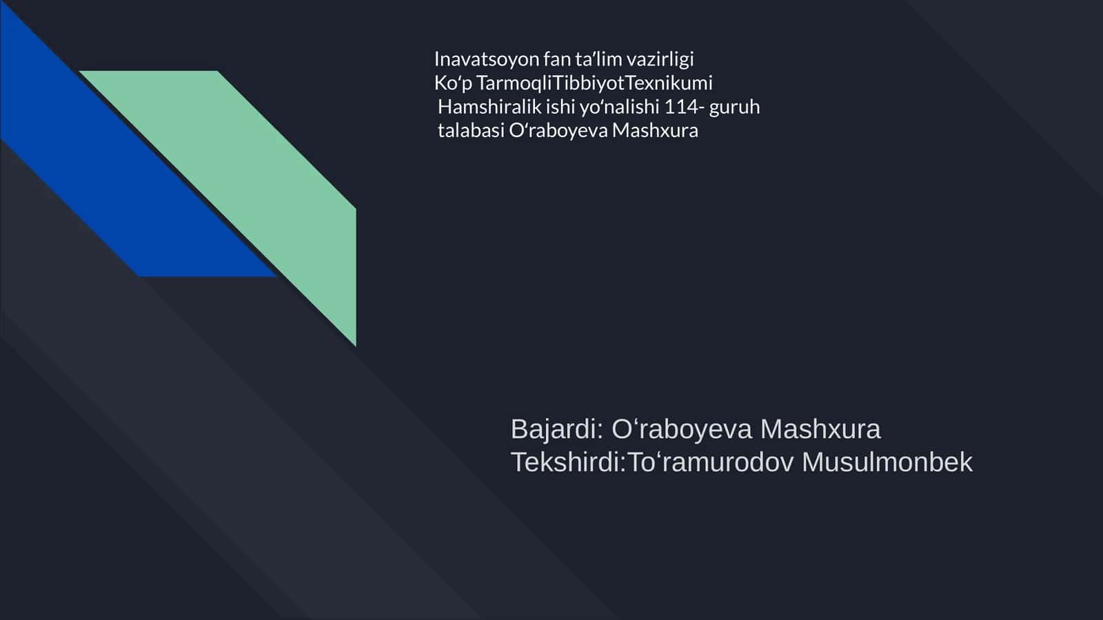 Koʻp TarmoqliTibbiyotTexnikumi
