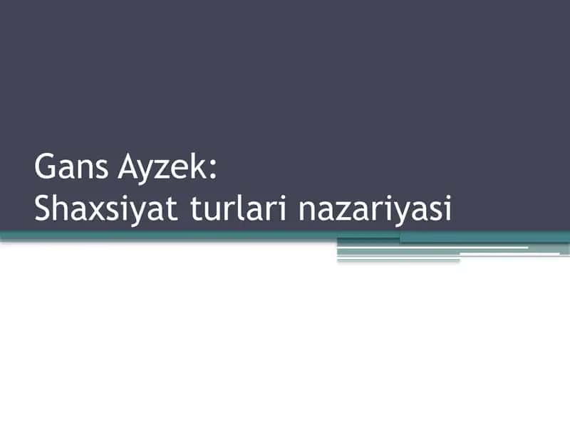 Gans Ayzek