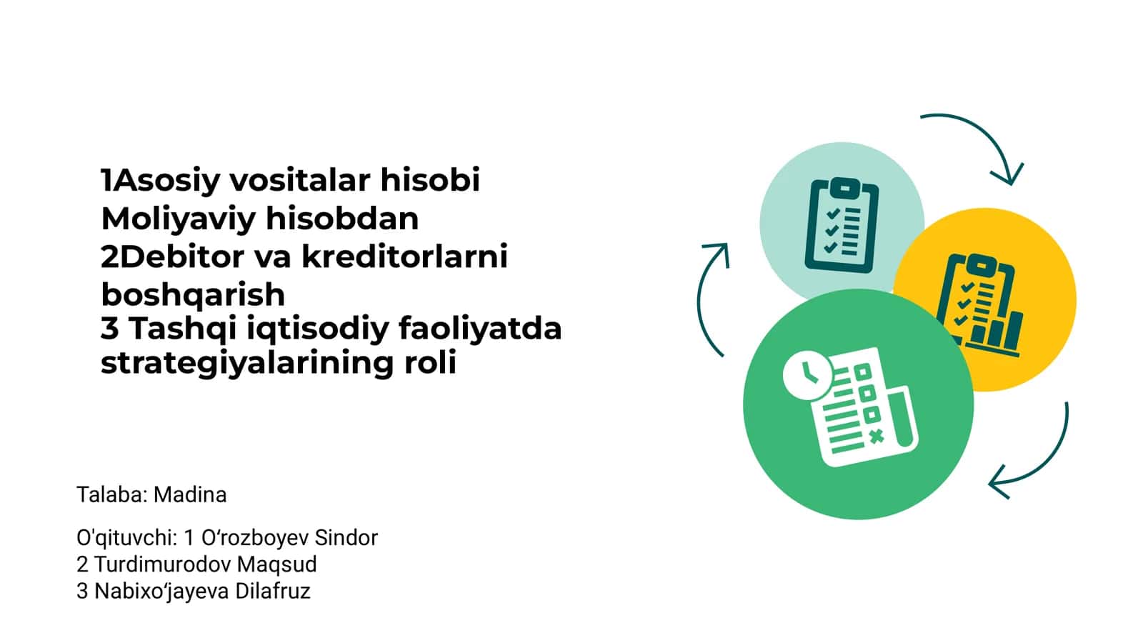 Asosiy vositalar hisobi