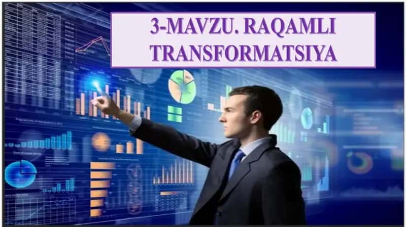 Elektrontijoratdagi moliyaviy xizmatlarning raqamli o'zgarishlari (Digital Transformation)