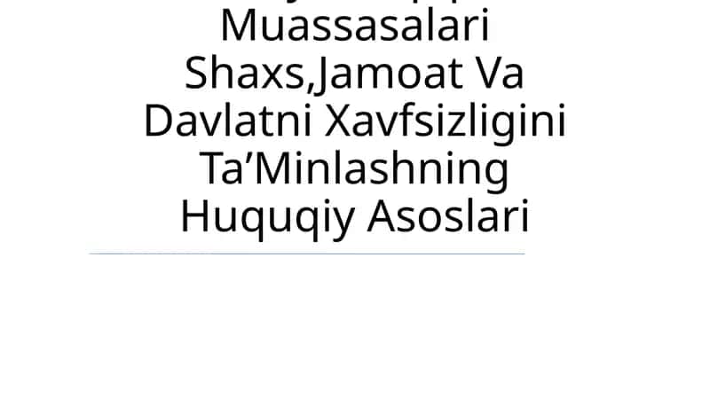 Adliya Vazirligi Tizimidagi TaʼLim Va Ilmiy Tadqiqot Muassasalari
