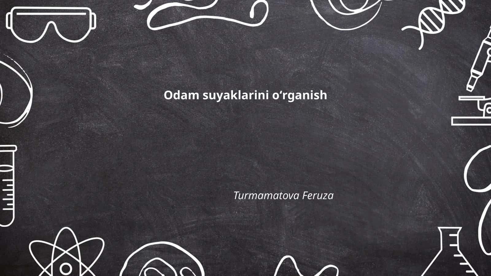 Odamlar suyaklarini oʻrganish