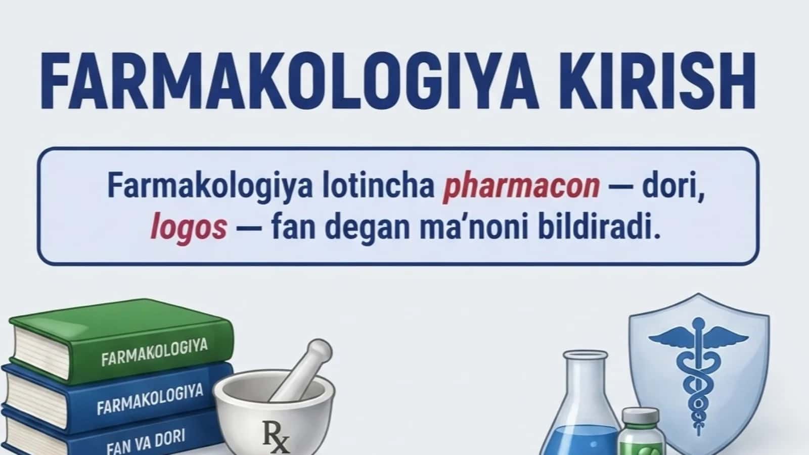 Farmakalogiya kirish. Farmakokinetika.