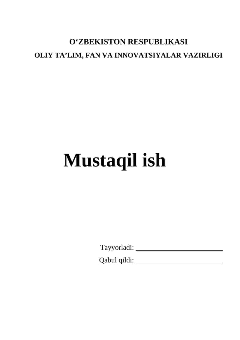 SUG’URTA FAOLIYATINI AMALGA OSHIRISHNING HUQUQIY ASOSLARI