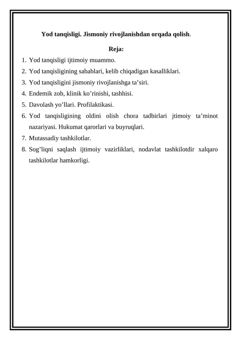 Yod tanqisligi