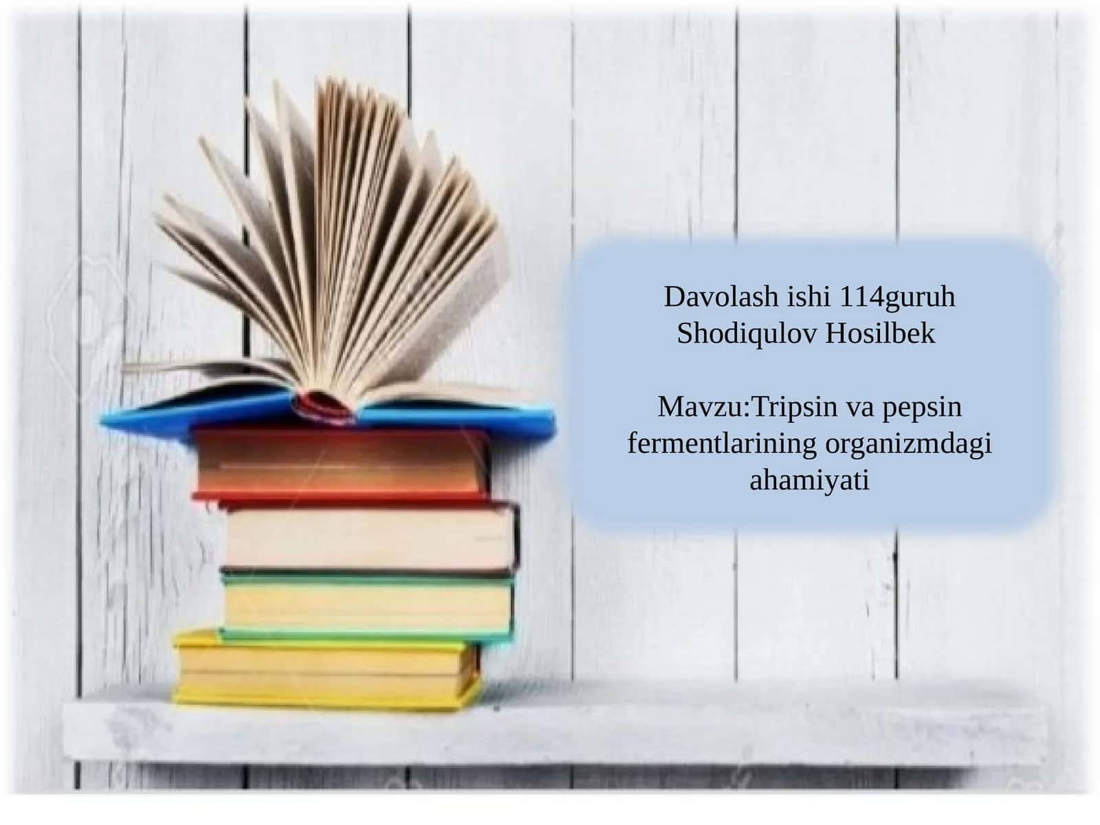 Tripisn va pepsin fermentlarining organizmdagi ahamiyati