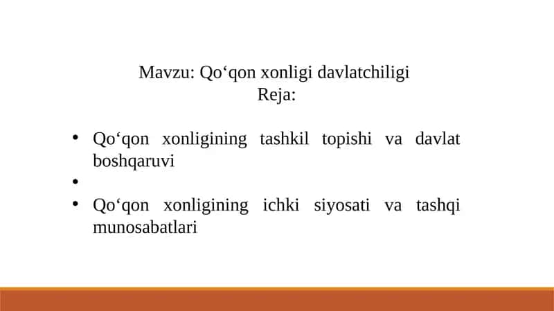 Qo‘qonxonligidavlatchiligi