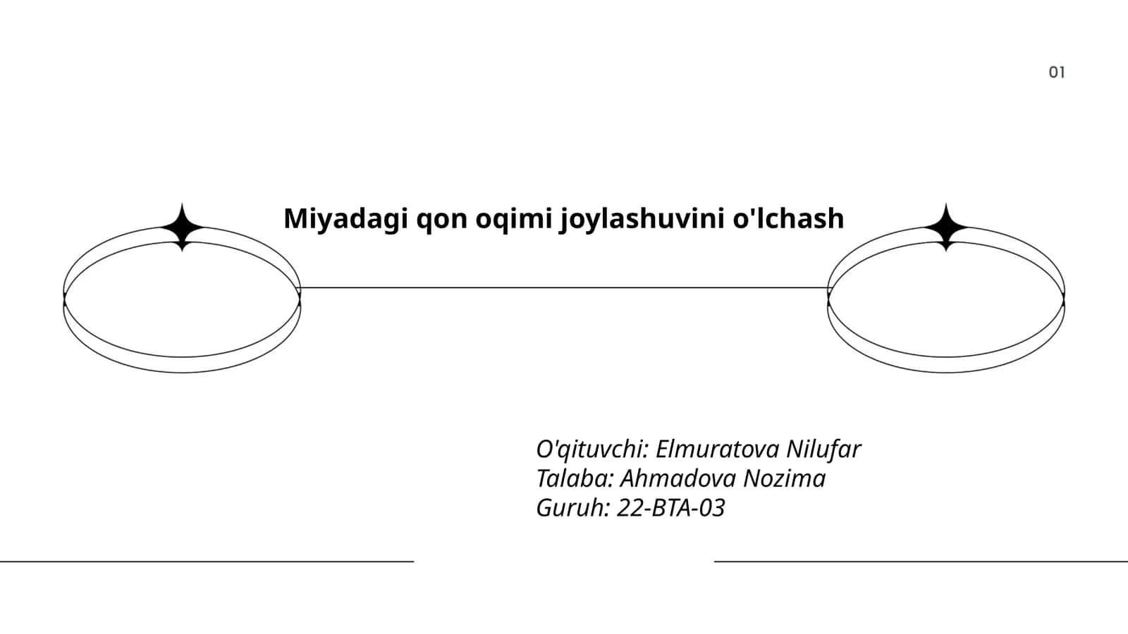 Miyadagi qon oqimi joylashuvini o'lchash