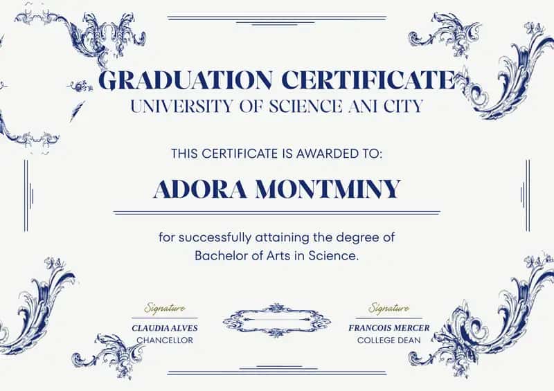 Graduation Certificate