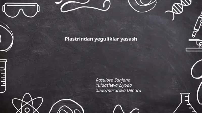 Plastrindan yeguliklar yasash