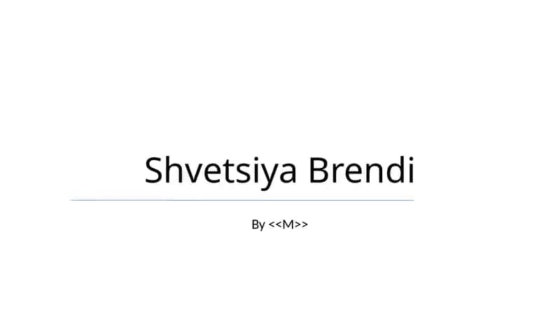 Shvetsiya Brendi