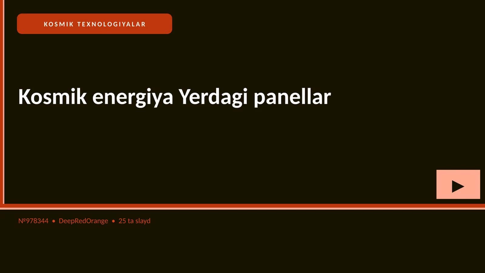 Kosmik energiya Yerdagi panellar