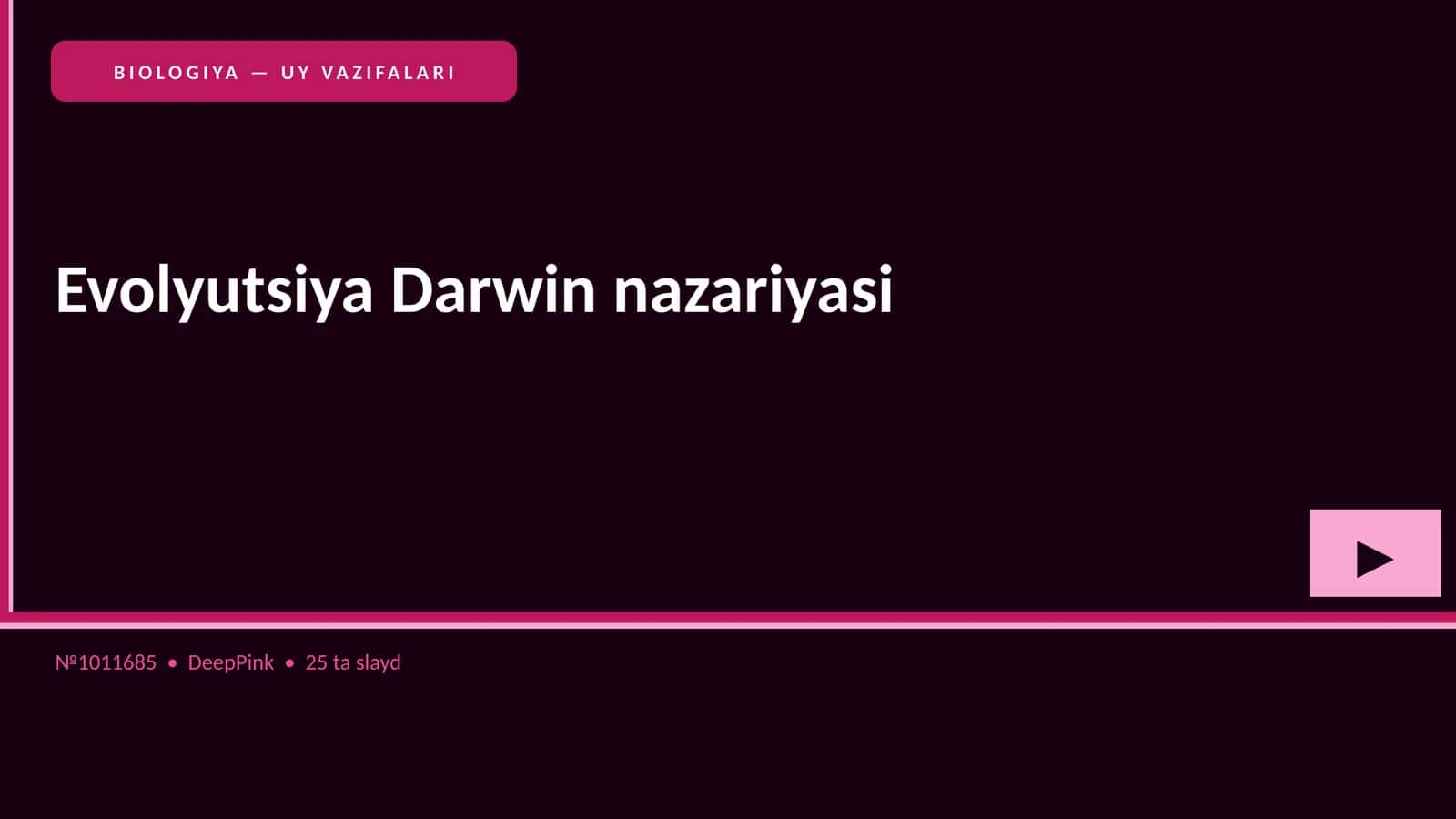 Evolyutsiya Darwin nazariyasi