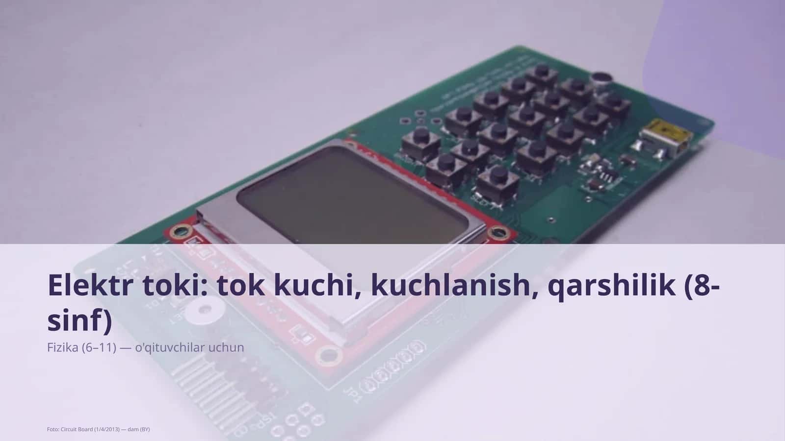 Elektr toki