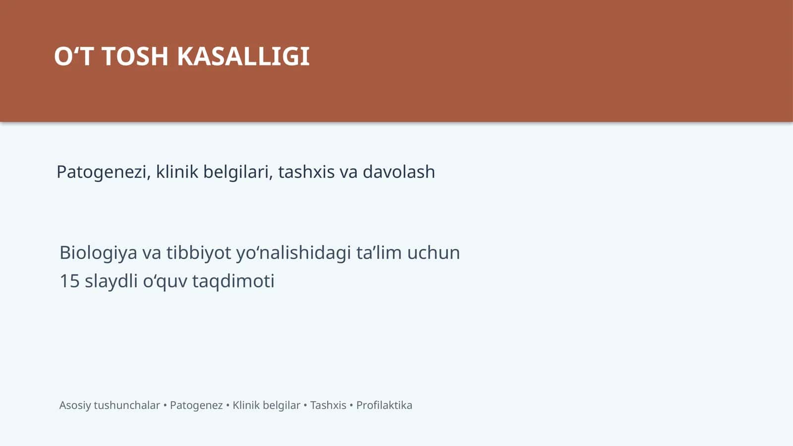 O‘T TOSH KASALLIGI