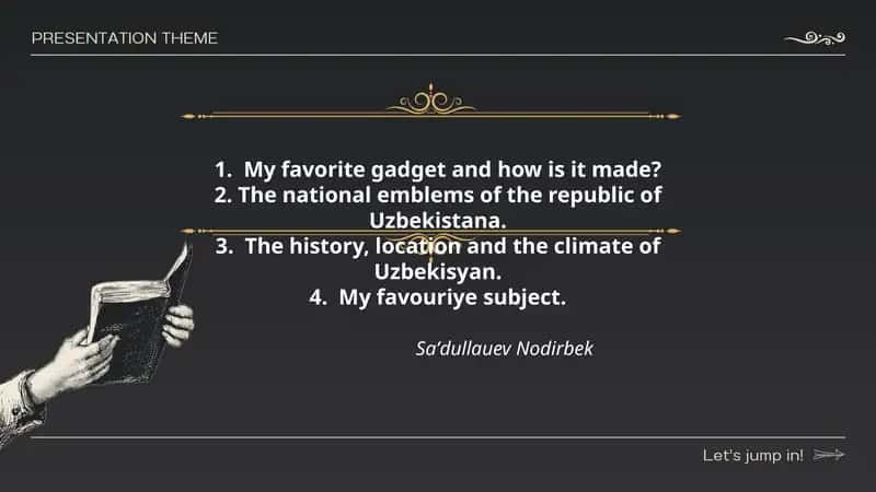 My favorite gadget and how is it made?
