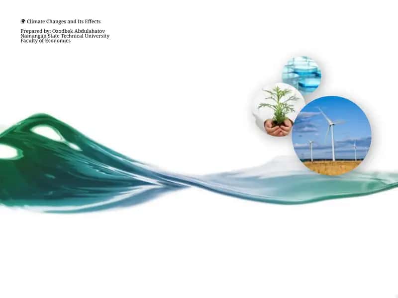 Climate Changes and Its Effects
