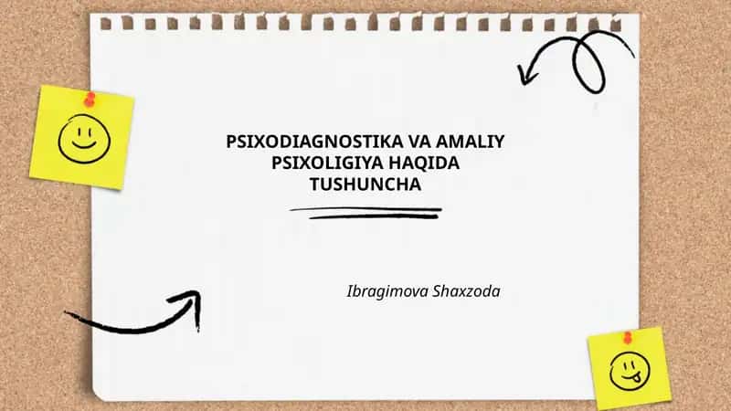 Psixodiagnostika va amaliy psixologiya: ta'rif va vazifalar