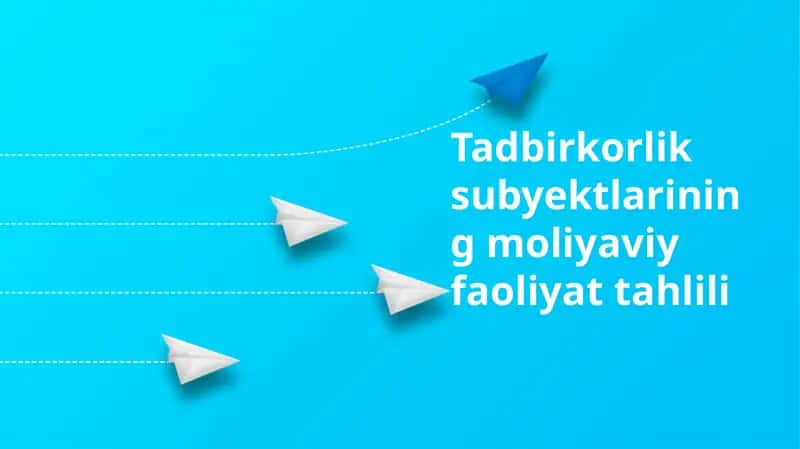 Tadbirkorlik subyektlarining moliyaviy faoliyat tahlili