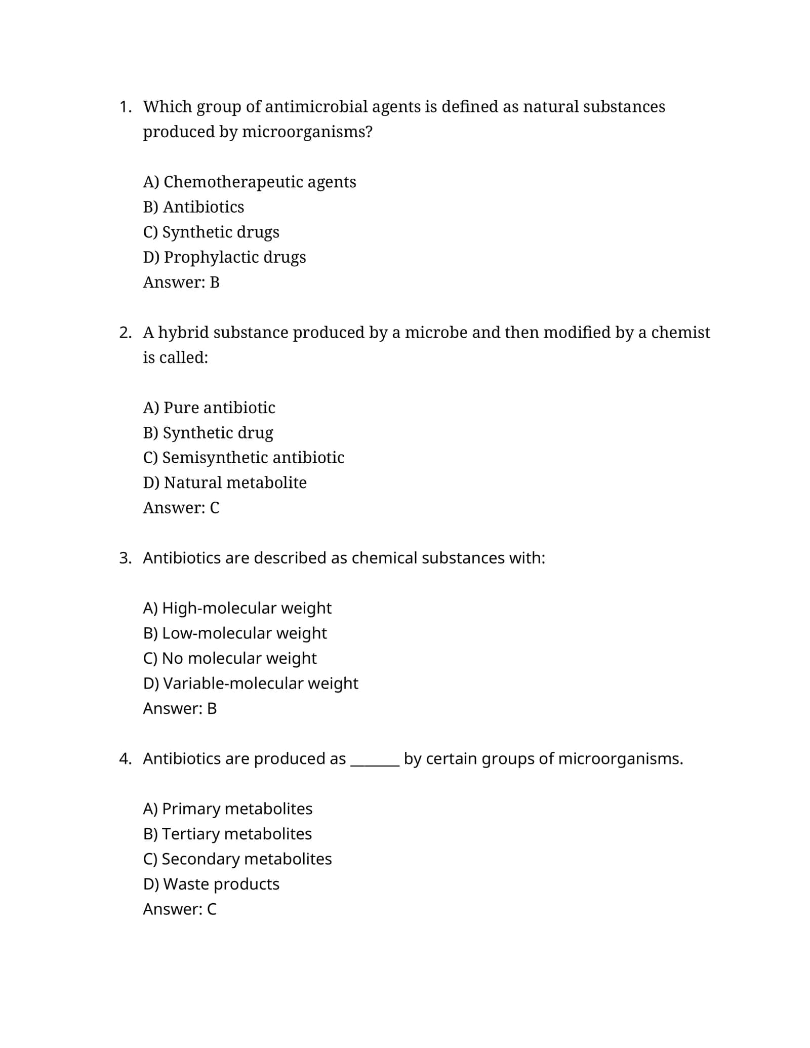 Antibiotics