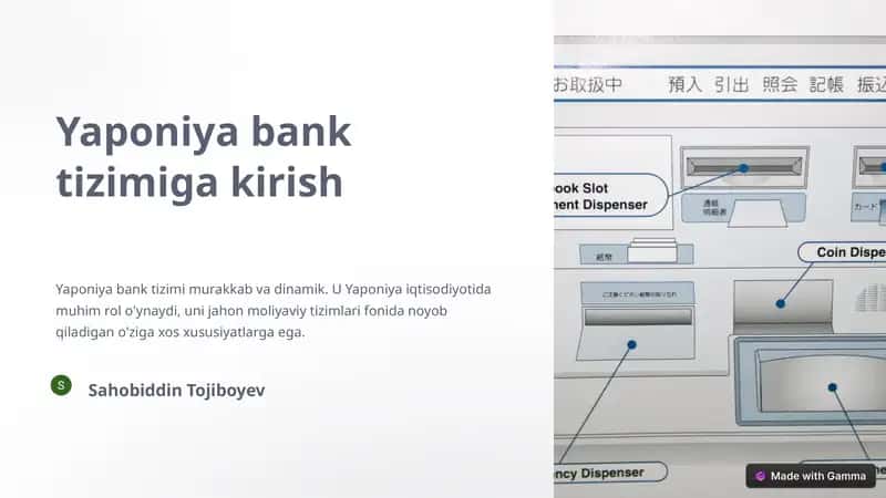 Yaponiya bank tizimi