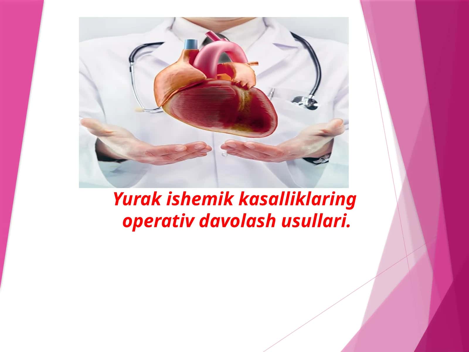 Yurak Ishemik Kasalliklarini Operativ Davolash