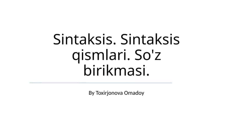 So'z birikmasi