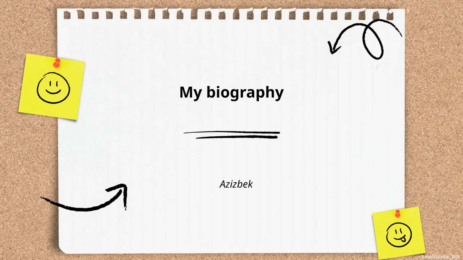 My biography